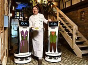 Service-Roboter im Lanhotel Grüner Baum in Plauen