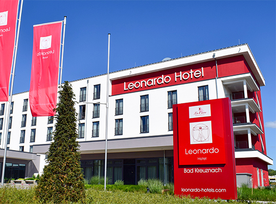 Das Leonardo Hotel in Bad Kreuznach von außen