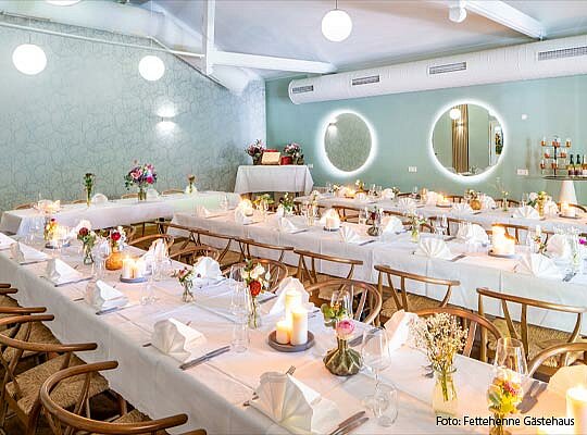 sitlvolle Einrichtung im Fettehenne Gästehaus