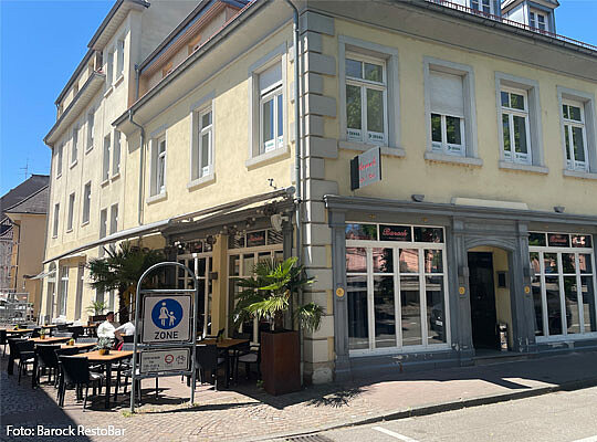 Krimidinner Barock RestoBar Außenansicht der Barock RestoBar