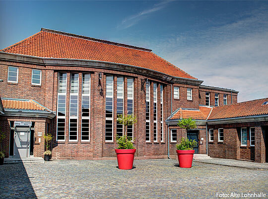 Außenansicht der alten Lohnhalle in Bochum.