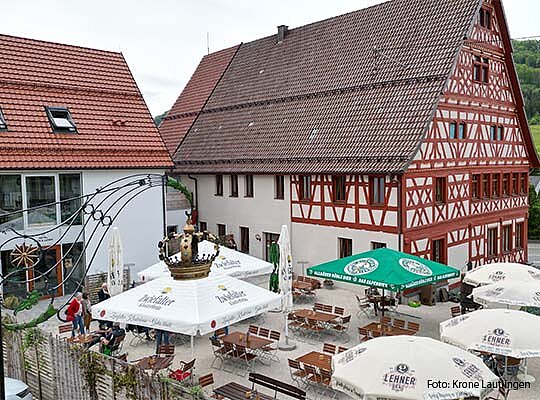 Ansicht von außen der Krone Lautlingen