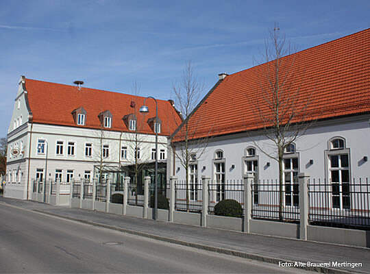 Außenansicht der Alten Brauerei Mertingen
