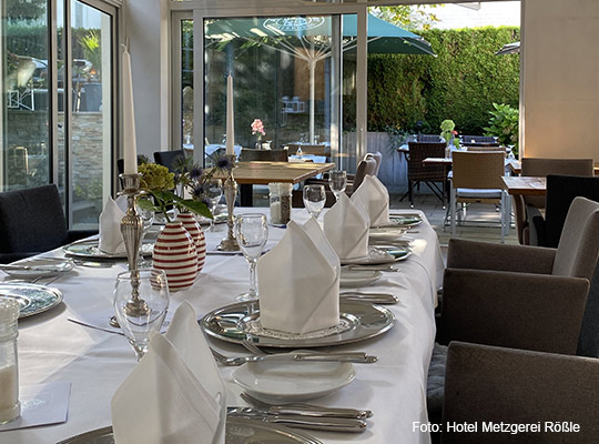 Krimidinner im Hotel Metzgerei Rößle in Dettingen an der Erms