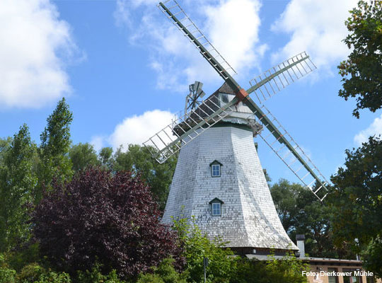 Außenansicht der Dierkower Mühle
