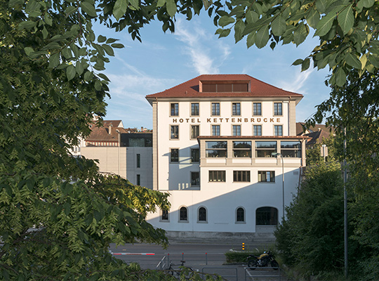 Außenansicht Hotel Kettenbrücke - Location beim Dinnerkrimi Aarau