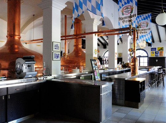 Hauseigene Brauerei des Restaurants "Zum Kummert Bräu"
