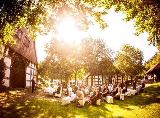 Schöne Grünfläche für die Open-Air Veranstaltung des Krimidinner Bielefeld
