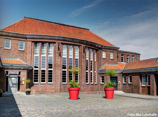 Außenansicht der alten Lohnhalle in Bochum.