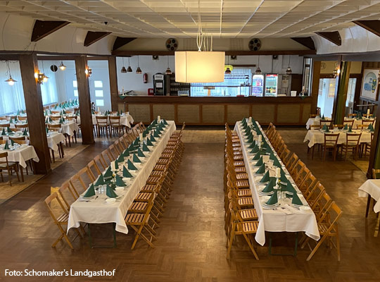 Innenansicht des Schomaker`s Landgasthofs