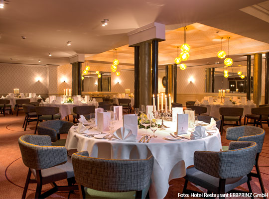 Innenansicht des Hotel Restaurant ERBPRINZ GmbH im schönen Ettlingen