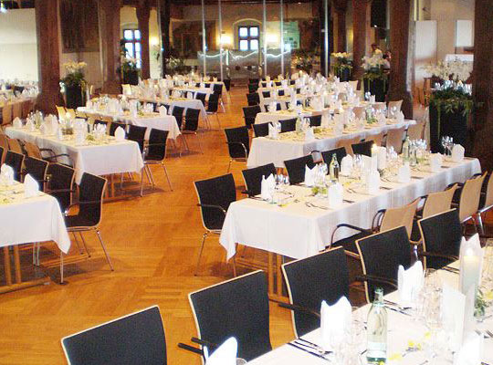 Großer Saal der Location beim Krimidinner Konstanz