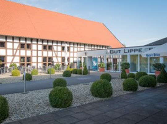 Traumhafter, gepflegter Innenhof mit schönem Eingangsbereich 