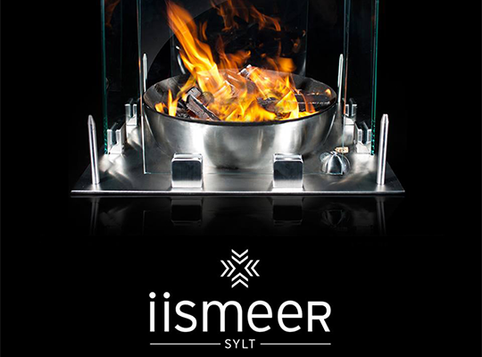 Iismeer Logo und Feuerschale